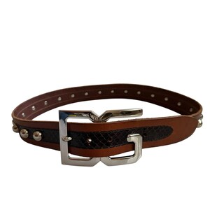 Michael Kors Brown Waist Belt/Silver Tone Buckles Designer Size 32\