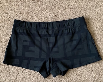 Vintage Fendi Zucca Monogram Shorts Pants - Etsy Vintage Fendi Zucca Monogram Shorts Pants - Etsy