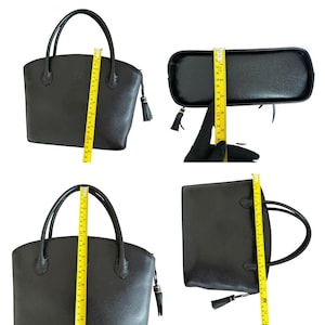 Valentino Garavani black leather V logo tassel handbag authentic with COA image 6