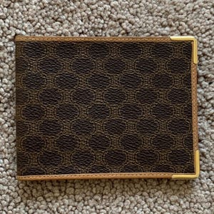 CL1020 Celine men's bifold macadam wallet