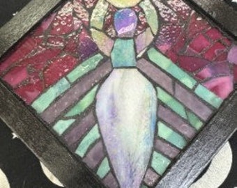 Mosaic Goddess Stained Glass Art