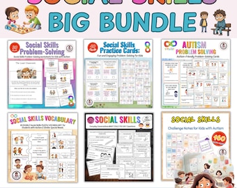 Social Skills Builder: Schede interattive per bambini con autismo 320 schede