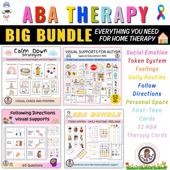 ABA Therapy Support Toolkit for Home and Clinic I Use-All-in-One Autism Pack
