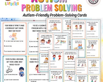 Problem-Solving Social Skills Cards for Kids with Autism 32 CARDS