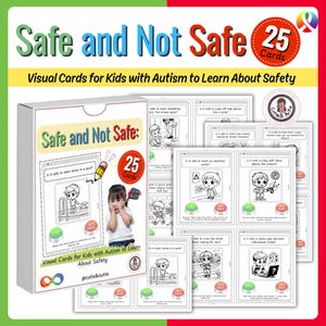 Seguro y no seguro: Tarjetas visuales para que los niños con autismo aprendan sobre seguridad