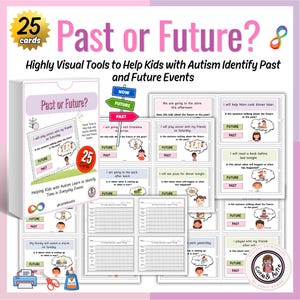 Past or Future? Visual Language Skills Cards for Autism 25 cards