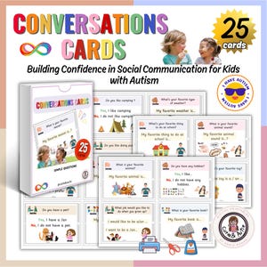TARJETAS DE CONVERSACIONES - Construyendo confianza en la comunicación social 25 tarjetas