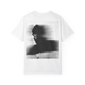 Glitch Shadow T-Shirt - Distorted Silhouette Graphic Tee - Minimalist Grunge Streetwear - Unisex Art-Inspired Shirt