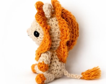 Crochet Lion Amigurumi Keychain Pattern