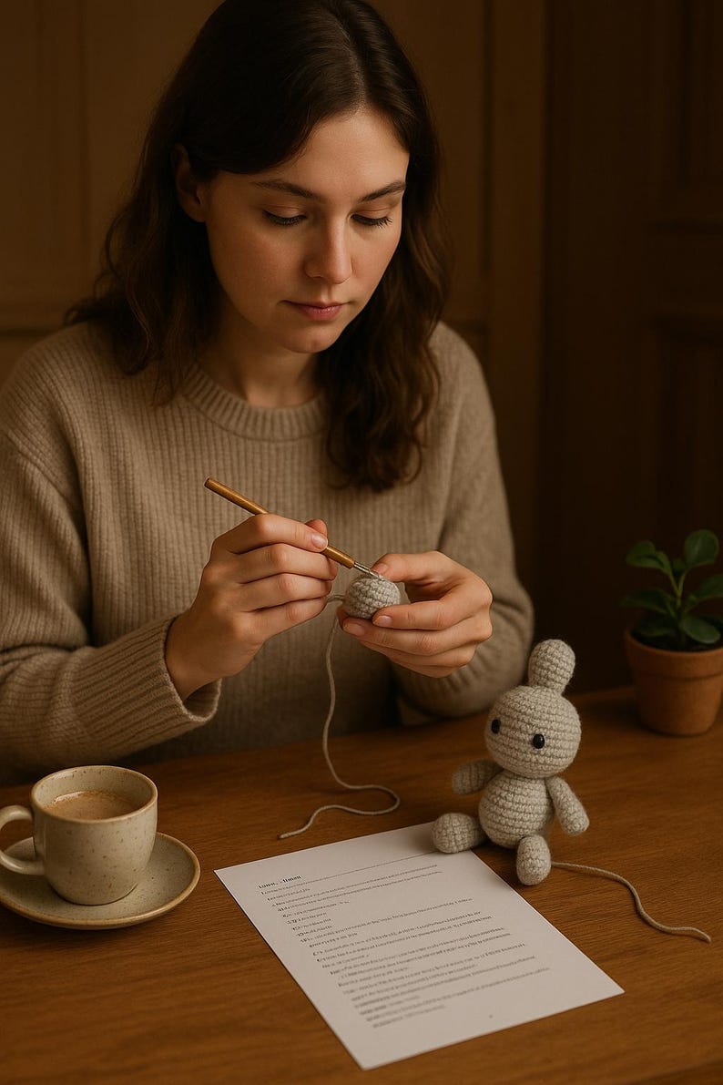 Min Crochet Rabbit Crochet Mini Amigurumi Bunny Pattern: Easy Beginner Tutorial (PDF ...