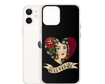 Traditional Tattoo Love is Pain iPhone Case