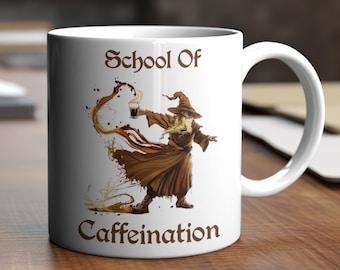 11oz Wizard Coffee Mug for RPG Gamers & DnD Fans - Perfect Gift for Coffee Lovers