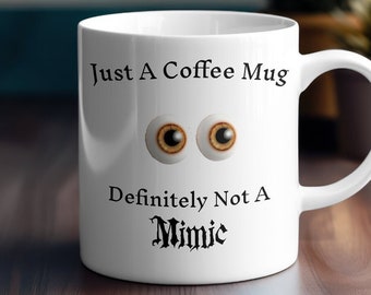 Mimic Mug 11oz, RPG Gamer, DnD mug, Dungeon Master Gift, Present for players, Tabletop Gamer, Nerdy Mug, Fantasy Mug, Role Playing Game