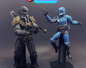 Action Figure Stands Hex Solution Action Figure Vertical Balance Stands for 1:12 or 6" Scale Action Figures - Designed by LandspeederLuke