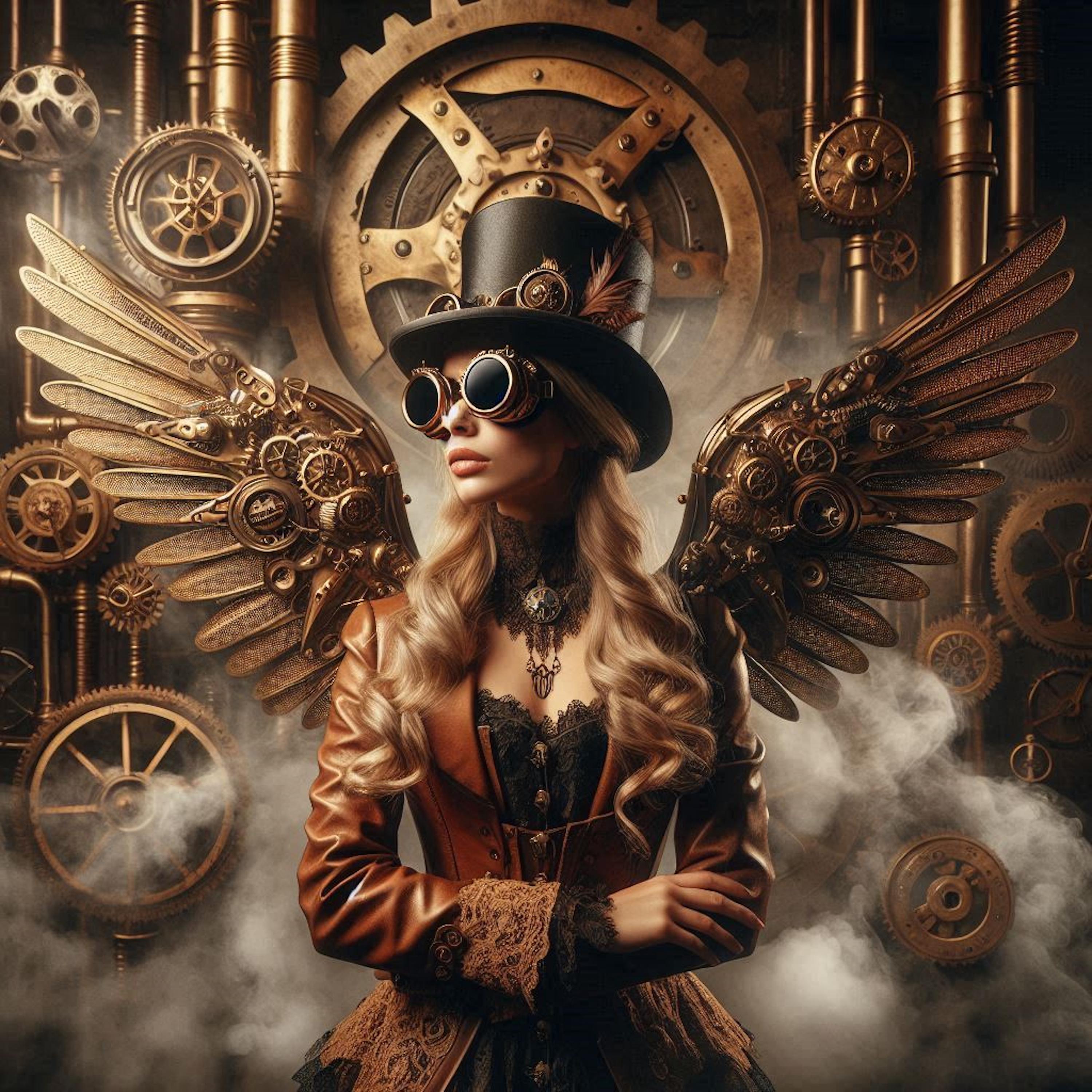 Steampunk Series: Steampunk Angel. A Digital Image by Willful Wall Art ...