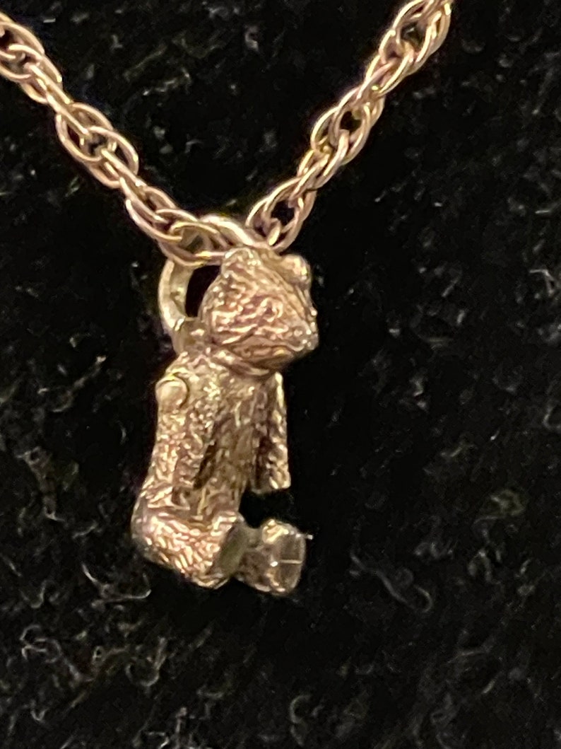 Tiffany & Co. Articulated Bear Pendant and Chain Sterling Silver 925 Vintage Necklace image 3