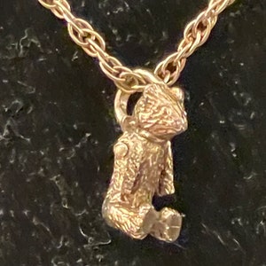Tiffany & Co. Articulated Bear Pendant and Chain Sterling Silver 925 Vintage Necklace image 2