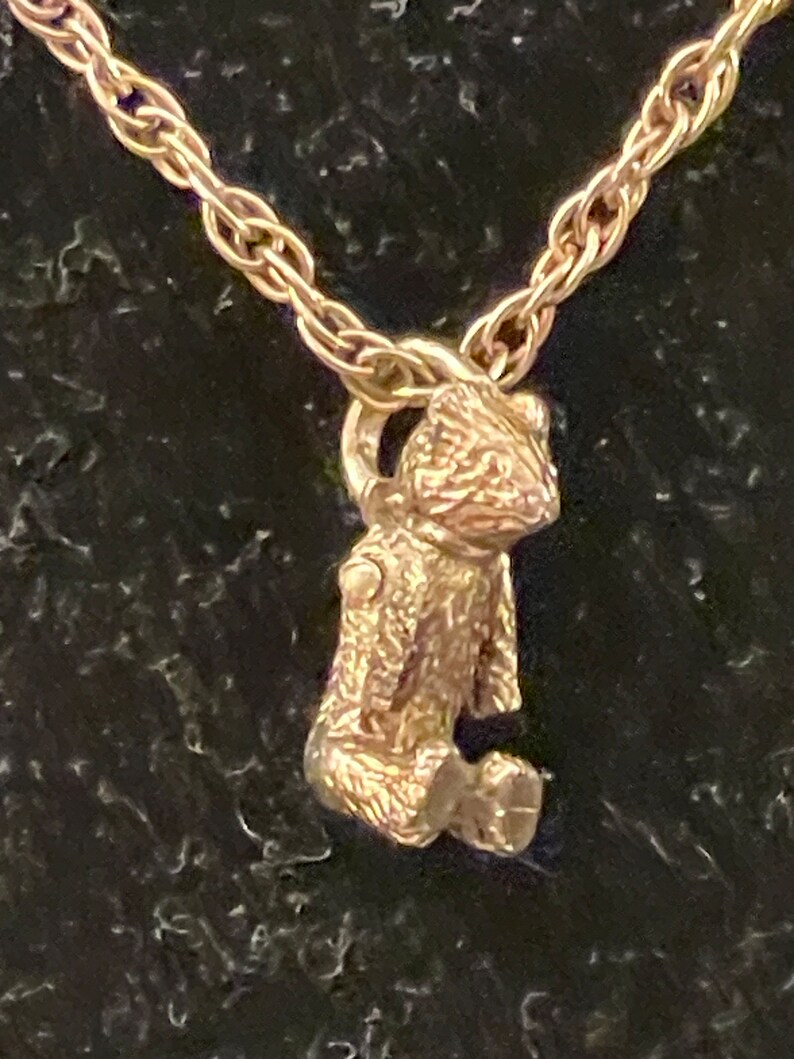 Tiffany & Co. Articulated Bear Pendant and Chain Sterling Silver 925 Vintage Necklace image 2