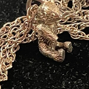 Tiffany & Co. Articulated Bear Pendant and Chain Sterling Silver 925 Vintage Necklace image 6