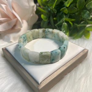 Chrysocolla Bangle Bracelet: Phoenix Stone Gemstone, Promotes Communication