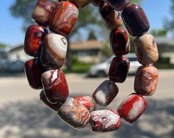 Pulseira Mexicana de Ágata com Cristal | Pulseira Boho com Pedras Preciosas