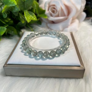 RARE Green Beryl Bracelet | Gemstone Jewelry | Emotional Balance | Promotes Postive Outlook