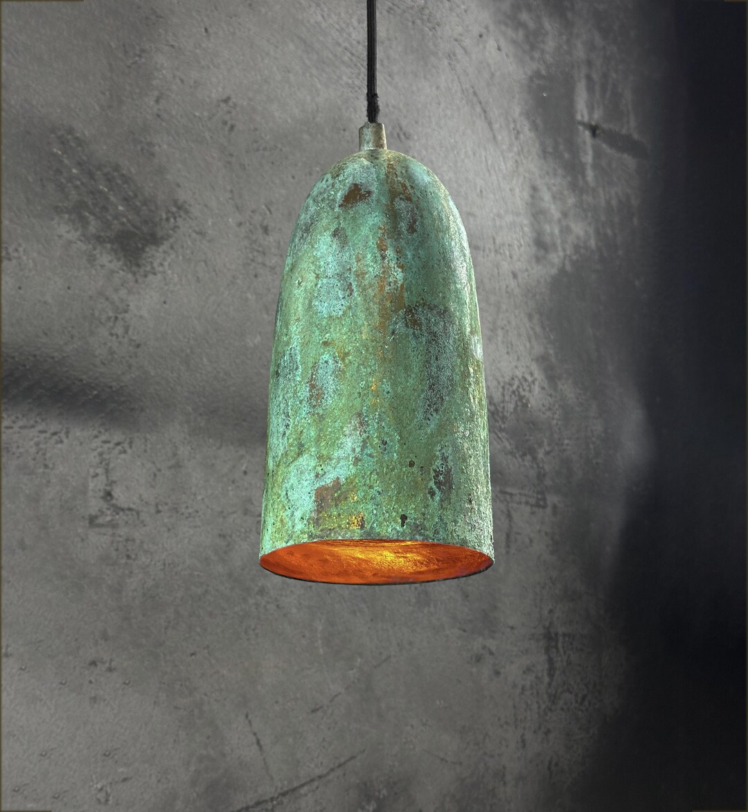 Rustic Copper Lights Rustic Copper Pendant Light: Farmhouse Kitchen Hanging Lighting - Etsy