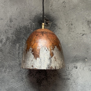 Rustic Pendant lighting Island Kitchen, Vintage Copper Light Fixture . White Patina Handmade Copper Ceiling light