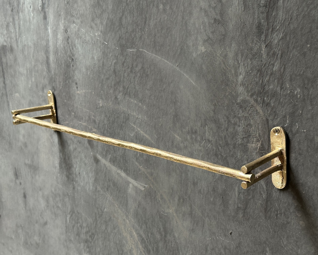 Adjustable Antique Brass Towel Bar – Rust-Proof Wall Mounted Holder For Bathroom & Home