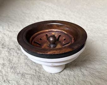 Copper Kitchen Sink Drain: 3.5-inch Sink Strainer
