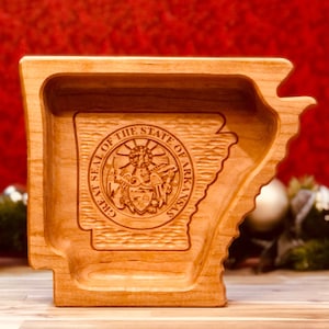Arkansas Shaped Bowl/Tray (Cherry)