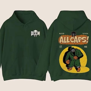 MF Doom Madlib All Caps Hoodie, Metal Face Hoodie, MadVillain Hoodie, Retro Unisex Tee,y2k oversized Hoodie, Warrior Hoodie, Rock Hoodie