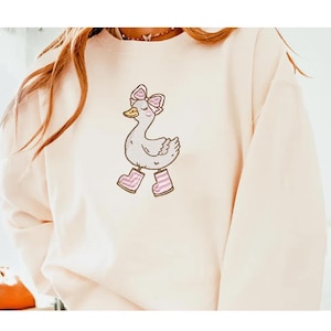 Bestickte Dumme Gans Shirt, Stickerei Gans Shirt Dumme Gans Shirt, lustiges Shirt, lustiges besticktes Shirt, Muttertagsgeschenk