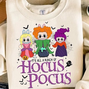 Bad Witches Vibes Shirt, Witches Movie Sweatshirt, Salem Coffee, Halloween Tshirt, Spooky Season Tee, Cartoon Dolls Witches Halloween Shirt