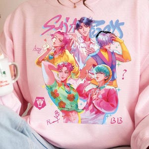 Kpop Saja Boys Shirt, Kpop Demon Hunters Shirt, Demon Hunters Merch, Kpop Huntrix Pin Shirt, Saja Boys Fan Gifts