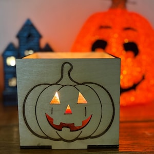 Halloween| jackolantern candle holder