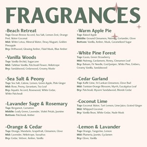 a menu for a restaurant with a list of ingredients