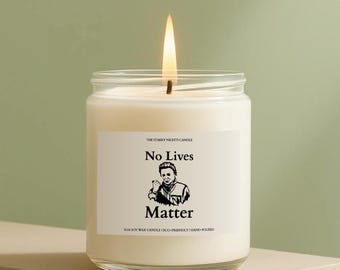 Bougie de soja « No Lives Matter », cadeau d'Halloween pour elle, cadeau fan d'horreur, cadeau humoristique pour une amie, décoration d'Halloween, Michael Myers