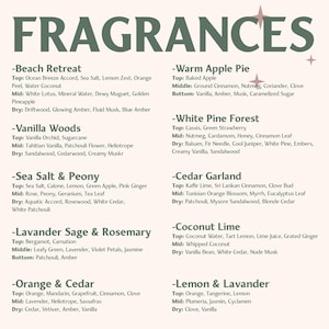 a menu for a restaurant with a list of ingredients