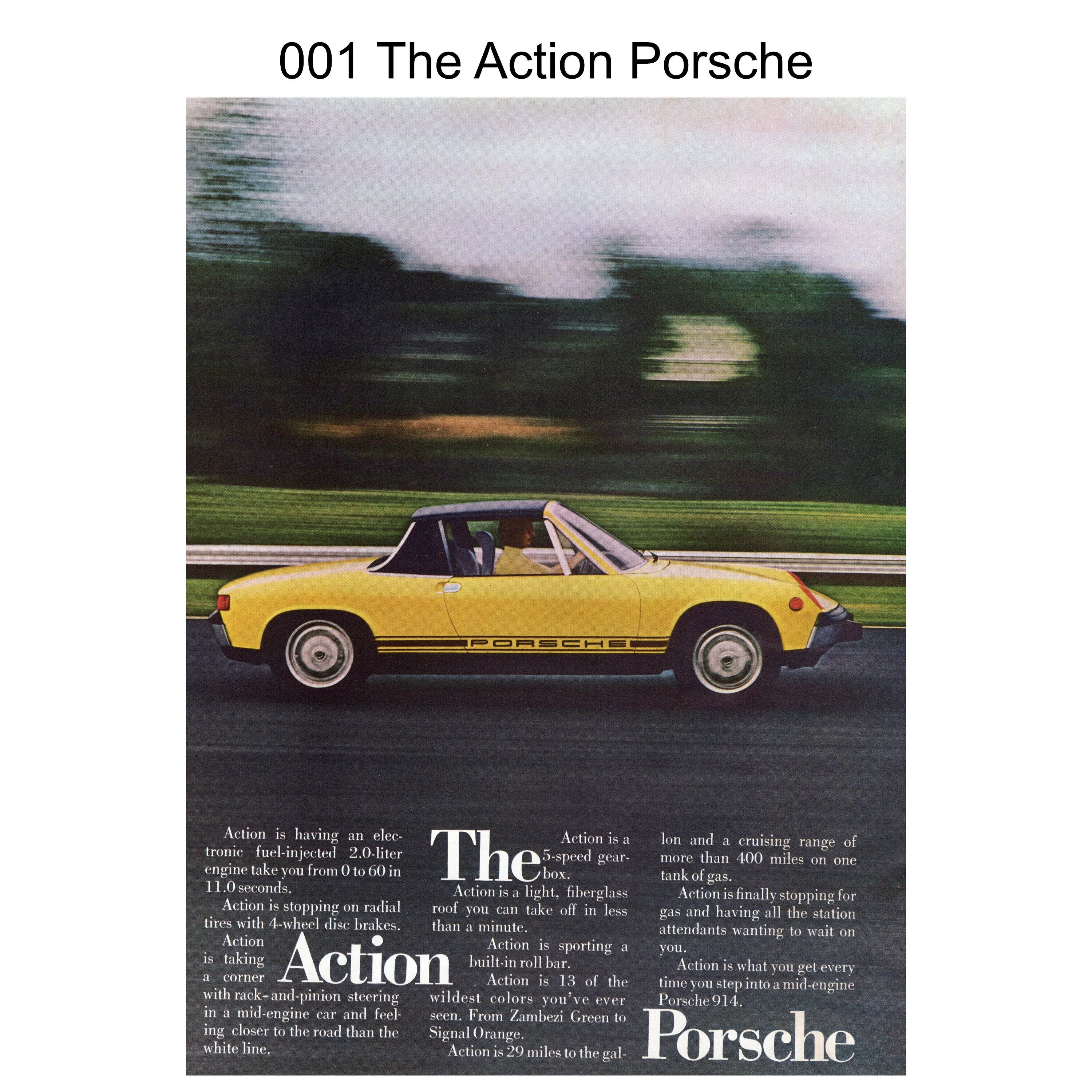 送料込●VW Porsche 914 2.0 カタログ 当時物 英語表記 1970s Porsche 914 & 911 Ads | Vintage Magazine Ads | Classic Car