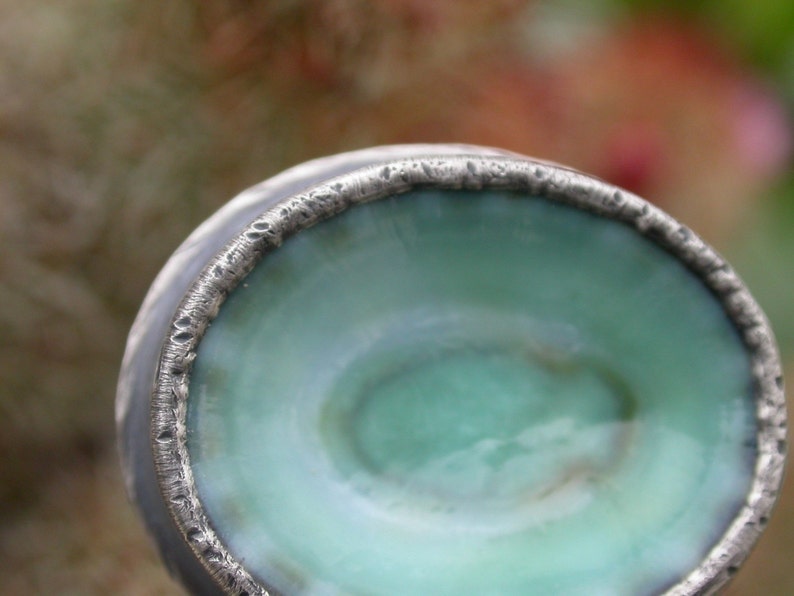 Limpet Ring Aqua Shell Ring Water Seafoam Blue Sea Blue Organic Beach ...