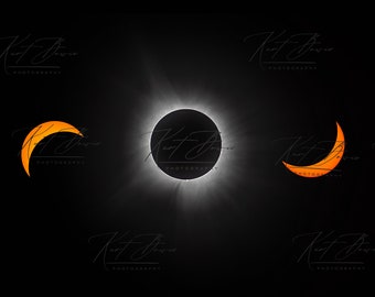 Zonsverduistering 2024: composiet time-lapse