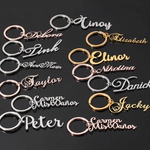 Bulk Custom Keychain Name Logo | Personalized Name Keyring Business Pricing | Key chains For Companies Employee Office Functions Groups Team