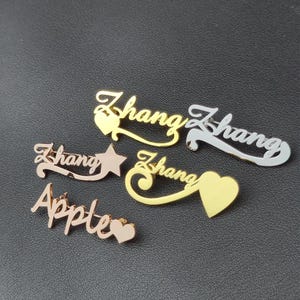 Brooch Custom Name for Men Women | Fancy Stylish Name Personalized Name Brooch Gold Brooch Silver Brooch, Baby Pins Jewelry Badge Birthday