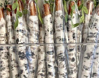 Cookies 'N Cream "Birch Tree" geïnspireerde pretzelstaven (set van 12)