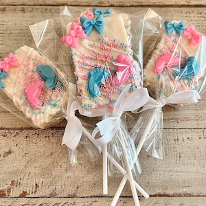 Baby Shower White Chocolate Rice Krispie Treats (Set of 12)
