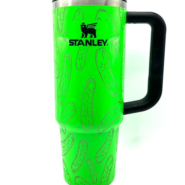 Neon Green Dill Pickle Stanley Tumbler 30 OZ