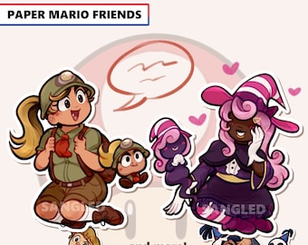 Paper Mario - Keychain/Sticker/Button Charms