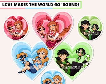 The Powerpuff Girls - Keychain/Sticker/Button Charms