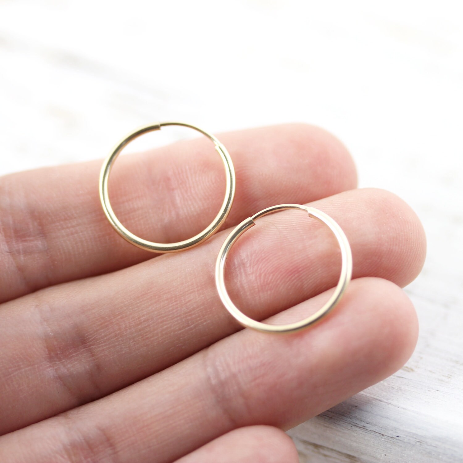 Anneaux simples boucles d'oreilles classique en argent - Etsy Canada